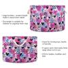 Abstract Purple Pink Heart Pattern Toys Storage Bin with Cotton Rope Large Capacity Clothes Storage Baskets Laundry Hamper Holiday Ornament Box Organizer for Bedroom Bathroom Nursery view 3