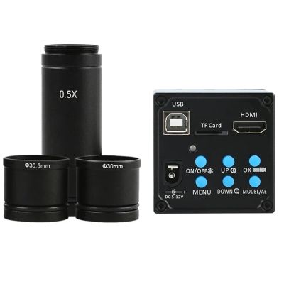 4K 2K 48MP 1080P 55MP HDMI USB Electronic Eyepiece Video Microscope Camera Mounting Size 23.2mm With Ring Adapters 30mm 30.5mm(20MP USB HDMI)
