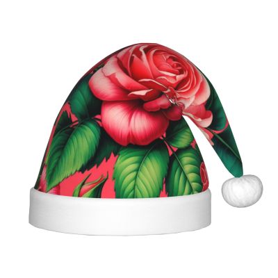 Augenstern Christmas Hat Clusters-Roses-Floral Xmas Hat Unisex Santa Hat