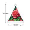 Augenstern Christmas Hat Clusters-Roses-Floral Xmas Hat Unisex Santa Hat view 3