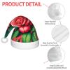 Augenstern Christmas Hat Clusters-Roses-Floral Xmas Hat Unisex Santa Hat view 4