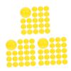 CAXUSD 150pcs Lottery Balls Yellow Ingo Balls Lottery Game Party Activity Props Seamless Plastic Game view 2