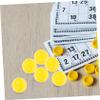 CAXUSD 150pcs Lottery Balls Yellow Ingo Balls Lottery Game Party Activity Props Seamless Plastic Game view 3