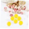 CAXUSD 150pcs Lottery Balls Yellow Ingo Balls Lottery Game Party Activity Props Seamless Plastic Game view 4