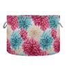 Abstract Chrysanthemum Pattern Toys Storage Bin with Cotton Rope Large Capacity Clothes Storage Baskets Laundry Hamper Holiday Ornament Box Organizer for Bedroom Bathroom Nursery view 1