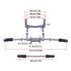 Clxdq-718 Aluminium SOA Servo Mount and Scale Hydraulic Steering Link for 1/10 RC Crawler FIMONDA ROCKJOCK SCX10 II Straight Axle Upgrade (Titanium) view 2