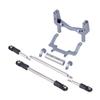 Clxdq-718 Aluminium SOA Servo Mount and Scale Hydraulic Steering Link for 1/10 RC Crawler FIMONDA ROCKJOCK SCX10 II Straight Axle Upgrade (Titanium) view 3