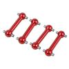 1 Set Remote Control Car Drive Shaft Dog Bone 1:10 Tracked Car Drive Shaft Upgrade Parts for Tamiya TT02/TT02D/TT02S/TT-02(4Pcs Red) view 1