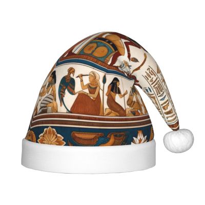 Augenstern Christmas Hat Ancient-Retro-Egyptian-Pharaohs Xmas Hat Unisex Santa Hat