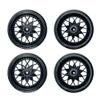 1 Set Rubber Drifting Tires Thin Tire Wheel Kit for WPL D12 D42 RC Truck Road Racing Modification Upgrade Spare Parts(1Set Black) view 1