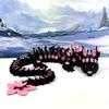 24 Inches 3D Printed Dragon, Articulated Black and Pink Cherry Blossom, Fidget ADHD Autism Toy D028-DR-24 view 1