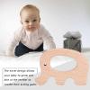 5 Pcs Baby Teether Toys,Wooden Teethers for Babies Wooden Animal Toys, Teething Rings, Toddler Chew Toys, Baby Teething Rings and Wooden Teether Set Suitable for Children Over 36 view 2