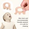 5 Pcs Baby Teether Toys,Wooden Teethers for Babies Wooden Animal Toys, Teething Rings, Toddler Chew Toys, Baby Teething Rings and Wooden Teether Set Suitable for Children Over 36 view 4
