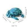 WUALAIER 3D Printed Cyber Crab 3D Animals Toys 3D Printer Toys Eco Friendly PLA Material Flexible Joints Movable Crab Shell Non Toxic Collectible Toy for Childern view 3