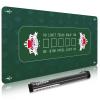 REAHOISY 70" x 35" Poker Mat Poker Table Top, Portable Texas Hold'em Poker Table Topper, Foldable Poker Table Tops w/Storage Cylinder, Non-Slip Rubber for Card Games, Blackjack (Green, 70" x 35")