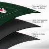 REAHOISY 70" x 35" Poker Mat Poker Table Top, Portable Texas Hold'em Poker Table Topper, Foldable Poker Table Tops w/Storage Cylinder, Non-Slip Rubber for Card Games, Blackjack (Green, 70" x 35") view 4