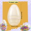 10 Pcs 8 Inch Giant Clear Easter Eggs Jumbo Transparent Easter Eggs Plastic Eggs Fillable for Easter Basket Stuffers Fillers Party Decor view 2