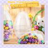 10 Pcs 8 Inch Giant Clear Easter Eggs Jumbo Transparent Easter Eggs Plastic Eggs Fillable for Easter Basket Stuffers Fillers Party Decor view 3