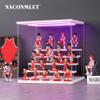5 Tier Acrylic Display Stand for Funko Pop Figures, Clear Tiered Riser Shelf for Action Figures, Amiibo & Nendoroid, Sturdy Step Display Riser for Collectibles and Blind Box(12.6"x11.4"x13.3"inches) view 2