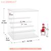 5 Tier Acrylic Display Stand for Funko Pop Figures, Clear Tiered Riser Shelf for Action Figures, Amiibo & Nendoroid, Sturdy Step Display Riser for Collectibles and Blind Box(12.6"x11.4"x13.3"inches) view 4