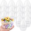 15 Pcs 8 Inch Fillable Clear Easter Eggs Jumbo Transparent Easter Eggs Plastic Large Easter Egg Empty for Easter Hunt Supplies view 1