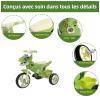 Dinosaur Kids Tricycle for Rider- Toddlers Kid Trike Bike Big Wheel with Music, Storage Basket,Indoor/Outdoor Preschool Daycare Kids Bike,Best Gift for 3-7 Year Old Girls & Boys (Green) view 2
