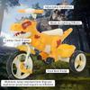 Dinosaur Kids Tricycle for Rider- Toddlers Kid Trike Bike Big Wheel with Music, Storage Basket,Indoor/Outdoor Preschool Daycare Kids Bike,Best Gift for 3-7 Year Old Girls & Boys (Orange) view 2