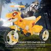 Dinosaur Kids Tricycle for Rider- Toddlers Kid Trike Bike Big Wheel with Music, Storage Basket,Indoor/Outdoor Preschool Daycare Kids Bike,Best Gift for 3-7 Year Old Girls & Boys (Orange) view 3