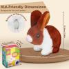 Joniuuca 2026 New Realistic Bunny Toy for Easter, Interactive Jumping and Twitching Bunny with Shaking Ears, Lifelike Rabbit Toy for Kids, Bunny Plush Toy with Realistic Movements(Brown) view 2