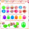 12 Pack 3.5" Easter Eggs Filled with Squishy Toys,12 Styles Stress Balls for Kids Boys Girls,Stress Relief Squeeze Fidget Toys for Easter Basket Essential Stuffers,Hunt Party Favors Gifts view 2