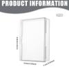BEAHING Card Deck Box, 2PCS Card Game Storage 4x2x1'' Transparent PP Card Deck Box with Secure Clasp Easy Open and Close Game Card Holder for Game Cards, Bank Cards, Card Storage Box view 2