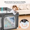 COMOMY Playpens for Babies and Toddlers, Small Baby Play Pens, Activity Center for Baby Safe and Non-Slip Baby Fence, Full Mesh Design, Indoor & Outdoor Kids Activity Center (Dark Grey, 50"x50") view 2