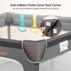 COMOMY Playpens for Babies and Toddlers, Small Baby Play Pens, Activity Center for Baby Safe and Non-Slip Baby Fence, Full Mesh Design, Indoor & Outdoor Kids Activity Center (Dark Grey, 50"x50") view 4