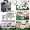 WinnerWhy 1000pcs Poker Chip Case Carrier 10 x 10 x 7 Inches Aluminum Poker Chip Storage Box view 4