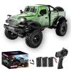 Authticar RC Crawler,1:18 Scale All Terrain Remote Control Car, 2.4 GHz 4WD Electric Rock Crawler with LED Lights, Toy Off-Road Vehicle for Teen s view 1
