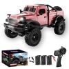 Authticar RC Crawler,1:18 Scale All Terrain Remote Control Car, 2.4 GHz 4WD Electric Rock Crawler with LED Lights, Toy Off-Road Vehicle for Teen s view 1