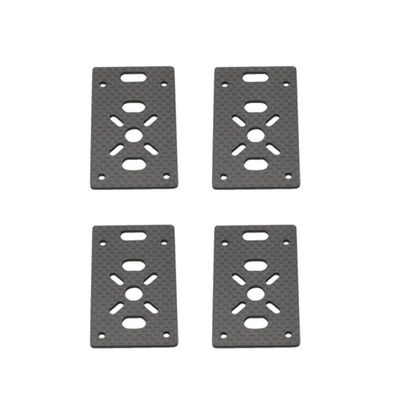 4PCS 3K Carbon Fiber Tube Clamp Motor Fixed Seat Mount Plate for 12mm 16mm 20mm 22mm 25mm 30mm Pipe DIY RC Multi-axis UAV(22mm)