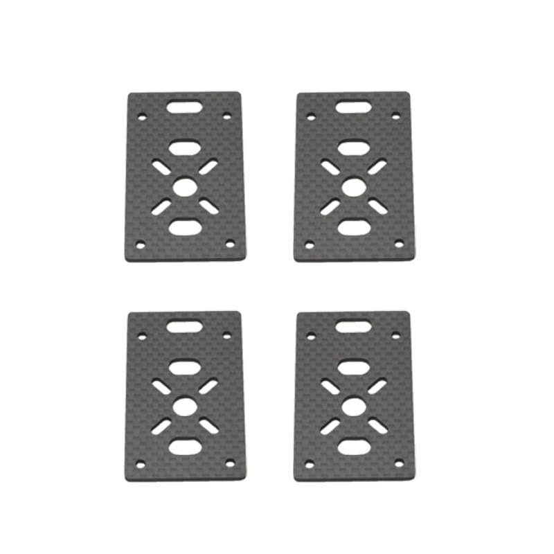 4PCS 3K Carbon Fiber Tube Clamp Motor Fixed Seat Mount Plate for 12mm 16mm 20mm 22mm 25mm 30mm Pipe DIY RC Multi-axis UAV(22mm)