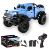 Authticar RC Crawler,1:18 Scale All Terrain Remote Control Car, 2.4 GHz 4WD Electric Rock Crawler with LED Lights, Toy Off-Road Vehicle for Teen s view 1