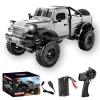 Authticar RC Crawler,1:18 Scale All Terrain Remote Control Car, 2.4 GHz 4WD Electric Rock Crawler with LED Lights, Toy Off-Road Vehicle for Teen s view 1