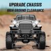 Authticar RC Crawler,1:18 Scale All Terrain Remote Control Car, 2.4 GHz 4WD Electric Rock Crawler with LED Lights, Toy Off-Road Vehicle for Teen s view 2