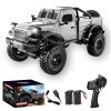 Authticar RC Crawler,1:18 Scale All Terrain Remote Control Car, 2.4 GHz 4WD Electric Rock Crawler with LED Lights, Toy Off-Road Vehicle for Teen s view 1