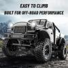 Authticar RC Crawler,1:18 Scale All Terrain Remote Control Car, 2.4 GHz 4WD Electric Rock Crawler with LED Lights, Toy Off-Road Vehicle for Teen s view 4
