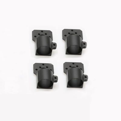 4PCS 12mm 16mm 18mm 25mm Carbon Tube Motor Seat Fixture Engine Mount Holder Support Bracket for RC Multi-axis UAV Drone Parts(25mm Black)
