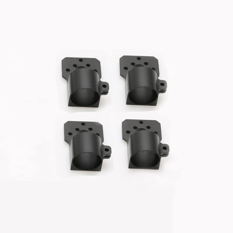 4PCS 12mm 16mm 18mm 25mm Carbon Tube Motor Seat Fixture Engine Mount Holder Support Bracket for RC Multi-axis UAV Drone Parts(25mm Black)