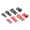 4PCS 12mm 16mm 18mm 25mm Carbon Tube Motor Seat Fixture Engine Mount Holder Support Bracket for RC Multi-axis UAV Drone Parts(25mm Black) view 2
