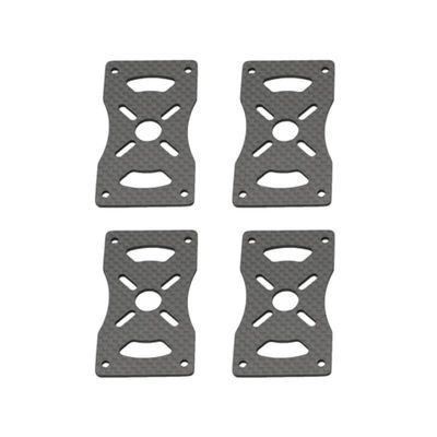 4PCS 3K Carbon Fiber Tube Clamp Motor Fixed Seat Mount Plate for 12mm 16mm 20mm 22mm 25mm 30mm Pipe DIY RC Multi-axis UAV(25mm)