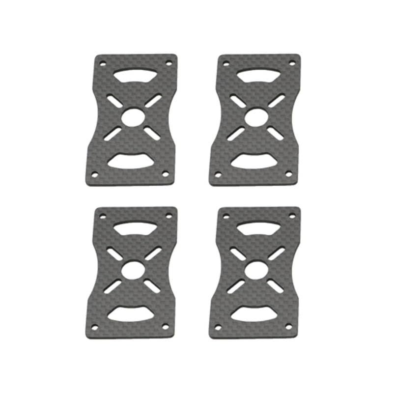 4PCS 3K Carbon Fiber Tube Clamp Motor Fixed Seat Mount Plate for 12mm 16mm 20mm 22mm 25mm 30mm Pipe DIY RC Multi-axis UAV(25mm)