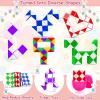 12 Pack Filled Easter Eggs with Snake Cubes Twist Puzzle Toys, Easter Basket Stuffers Fillers Gifts Stress Relief Fidget Toys for Teens Kids Basket Essential Egg Hunt Party Favor Classroom Reward view 4