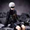 MABAIUDE 3pcs 2Byorha & 9Syorha & A2yorha Figure, 15cm Sitting Pose Anime Cake Topper Figure Statue, PVC Handmade Collectible Desktop Decoration view 3